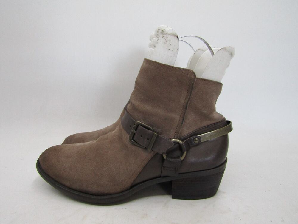 VINCE CAMUTO Womens Size 9 M Brown Suede Zip Ankle Fashion Boots Booties